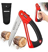 EZUVITA 7 Inch Folding Saw with EDC Pouch, Lightweight Hand Pruning Saw with Curved Grip, Triple-...