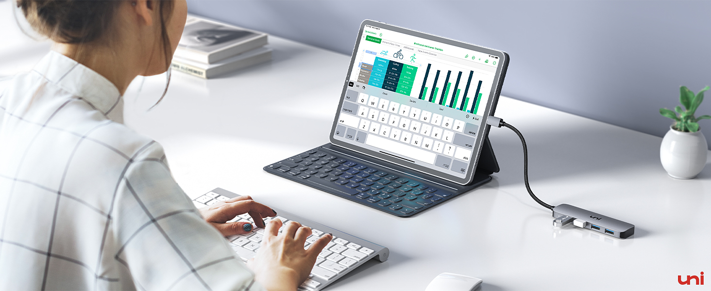 USB C to USB Hub 4 Ports