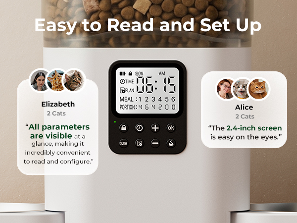 timed cat feeders for dry food