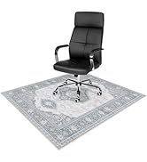 Anidaroel Office Chair Mat for Hardwood Floor &amp; Tile, 48"x60" Desk Chair Mat for Hard Floors, Und...