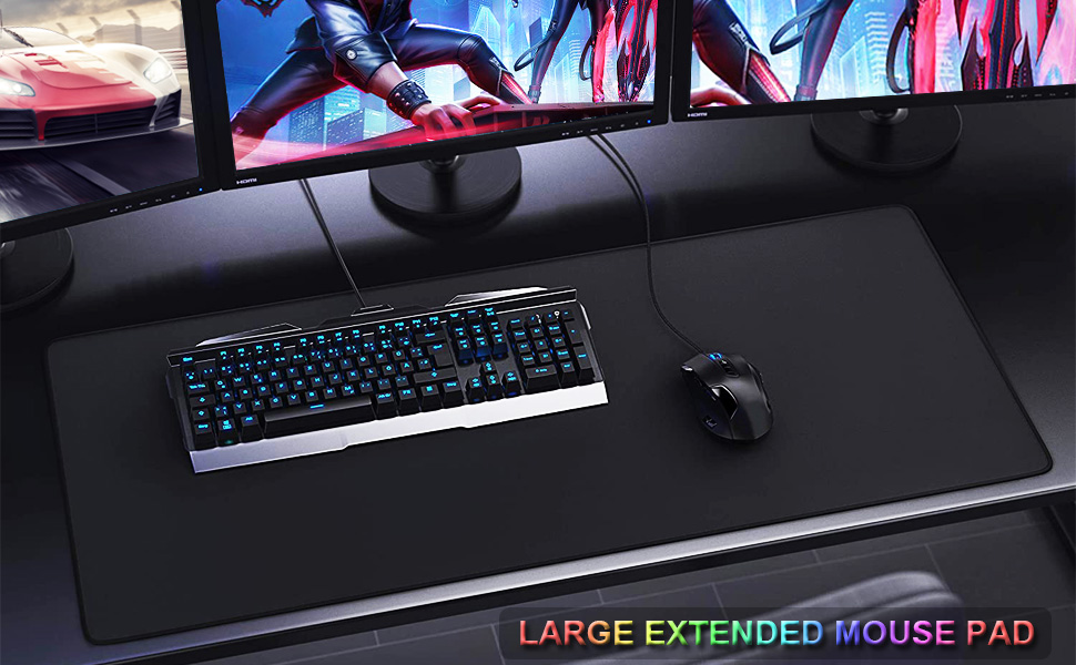Gaming Mouse Pad, Large Desk Mous