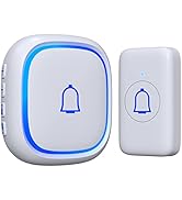 LetsWill Wireless Doorbell for Home Classroom IP66 Waterproof Door Bell Ringer Wireless 1000ft Ra...