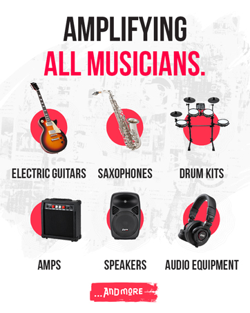 AMPLIFYING ALL MUSICIANS.
