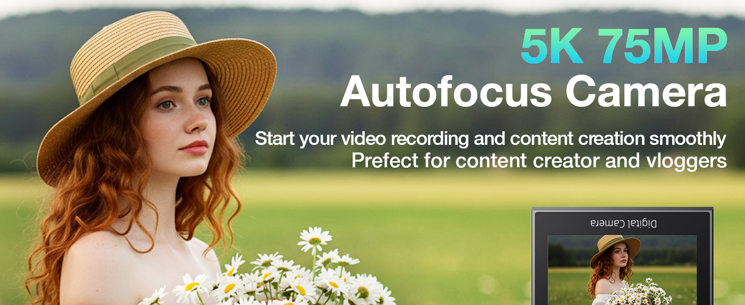 5K 75MP Digital Camera