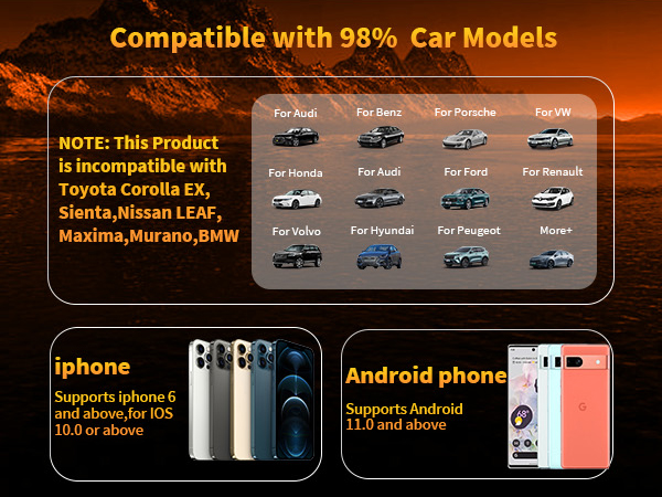 4-in-1 Wireless CarPlay &amp;amp; Android Auto Adapter