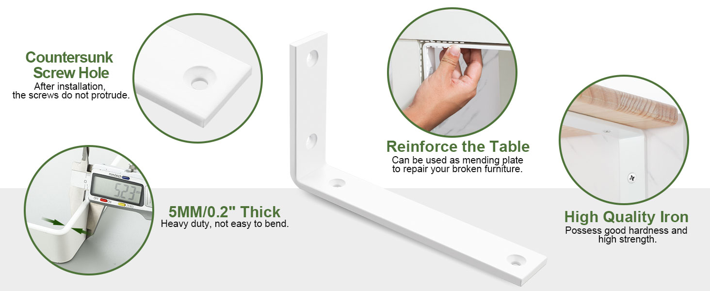 white Shelf Bracket