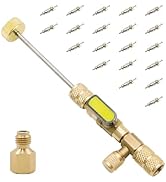 FRIOCASA Valve Core Remover Installer Tool with Dual Size SAE 1/4 &amp; 5/16 Port,HVAC Valve Core Rem...