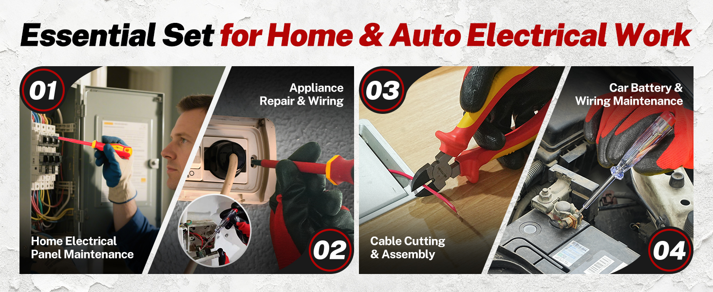 Insulated Screwdriver &amp;amp; Pliers Set