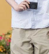 JJC Slim Camera Neck Strap for Compact Cameras with Quick Release, Black | for Ricoh GR IV GR III...