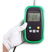 AMTAST TES12A Gauss Tesla Tester Digital Gauss Meter Surface Magnetic Field Meters Metal Probe Gu...