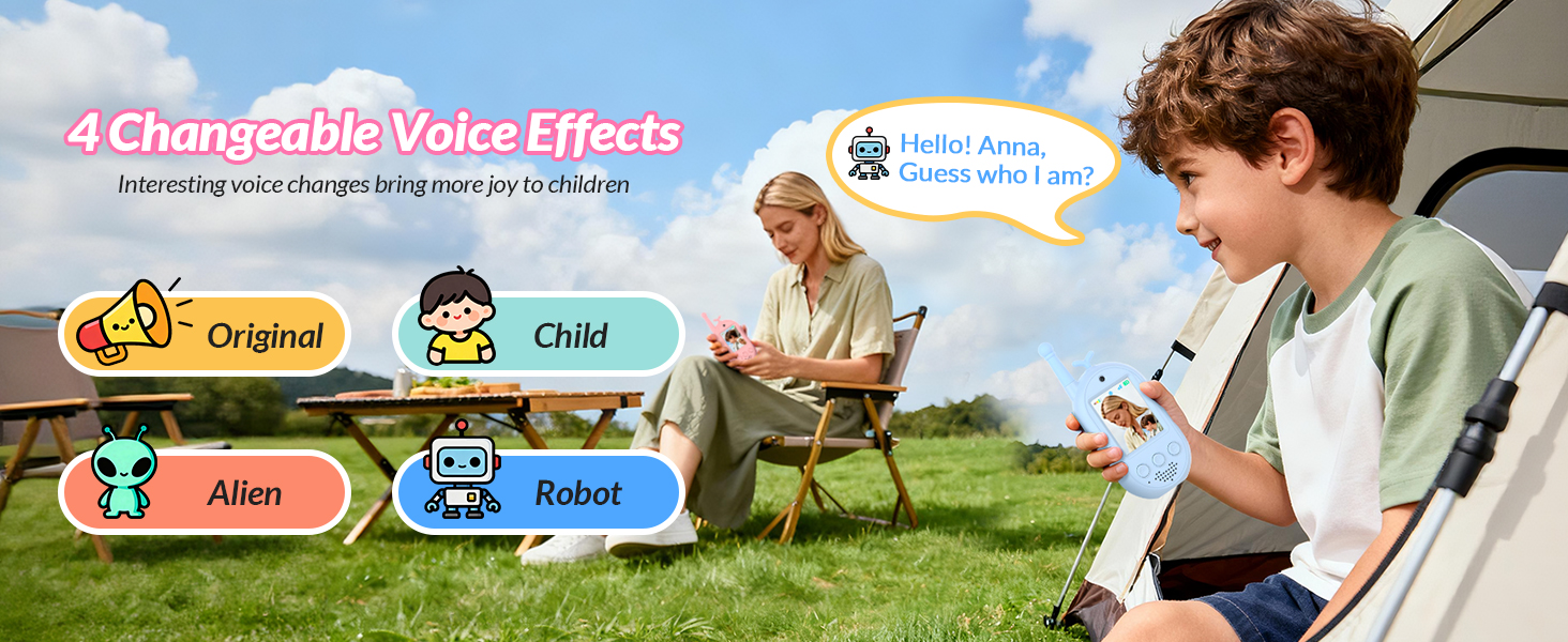 4 changeable voice effects