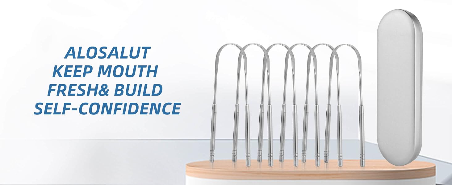 Alosalut 6 Pack Tongue Cleaners