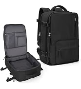 coowoz Travel Backpack For Women Men Airline Approved,Black Carry On Backpack,Large Hiking Laptop...