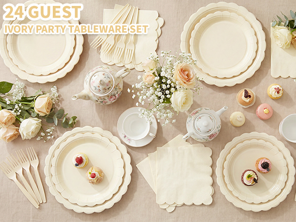 ivory plates