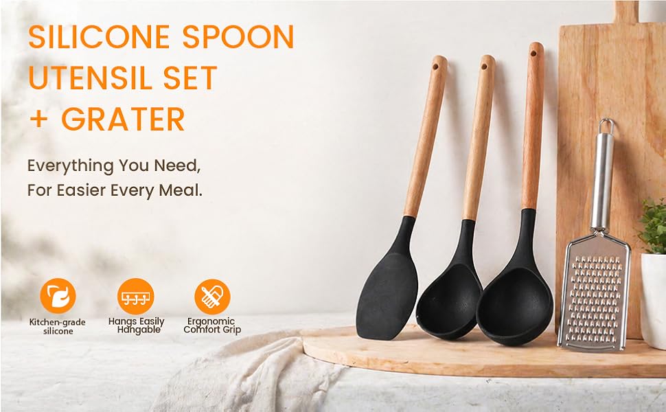 silicone cooking utensils set