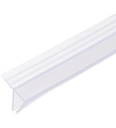 uxcell Shower Door Side Seal, F-Type Shower Door Sweep for 3/8" Glass 86.5" Long Frameless Glass ...
