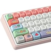 Tsungup MOA Profile Keycaps,126 Keys PBT Cute Funny Smiley Keycaps Dye-Sublimation Custom Keycap ...