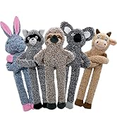 No Stuffing Dog Toys for Large Dogs, 5 Pack Squeaky Crinkle Interactive Dog Animals Toys, Plush T...