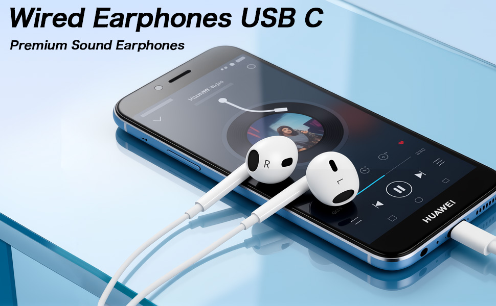 Wired Earphones USB C