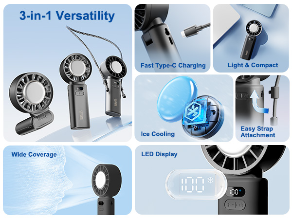 Portable Handheld Fan Sothing Engine Ice-Z