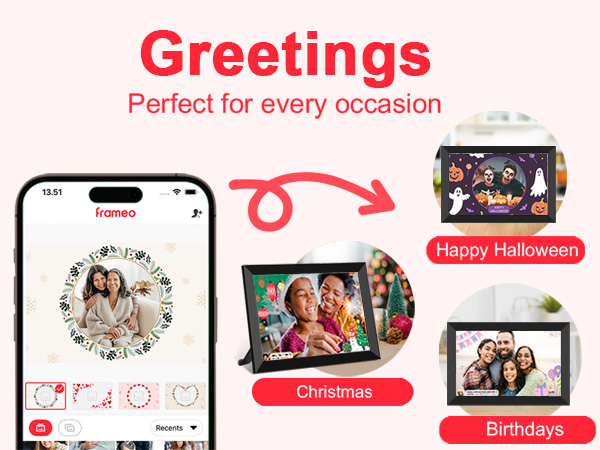 Frameo Digital Photo Frame 10.1 inch