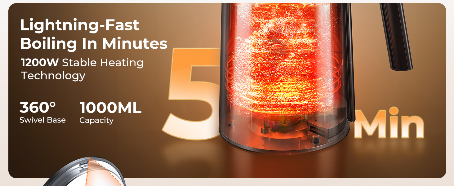 electric kettles for boiling water