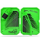41-Piece Hex Key Allen Wrench Set, Allen Key with Ergonomic Torque Handle, SAE(0.028"-3/8"), Metr...