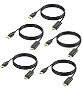 DisplayPort to HDMI 4K 6Feet, 4K DisplayPort to HDMI Cable Uni-Directional DP to HDMI Cord for De...