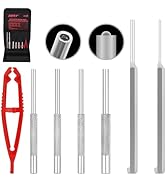 Premium 7-Piece Roll Pin Starter Punch and Bolt Catch Install Punch Set - 1/16, 5/64, 3/32, 1/8-inch
