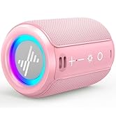 LENRUE Portable Bluetooth Speakers, Wireless Speakers with TWS, IPX5 Waterproof, Colorful Lights,...