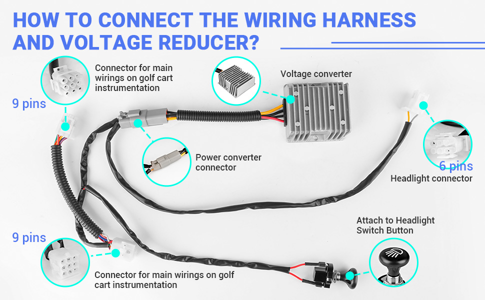 Golf Cart 48 to12 Volt Step Down for Club Car Precedent