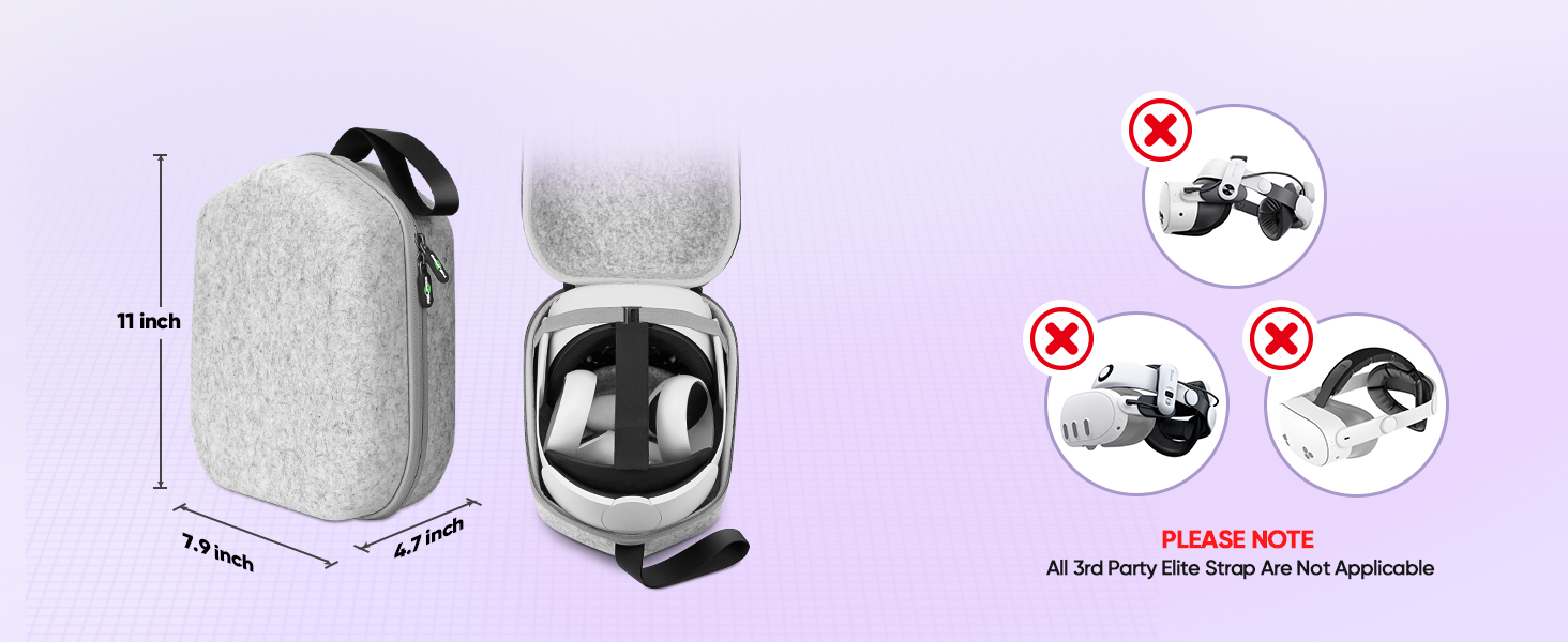 Not for 3rd party head strap