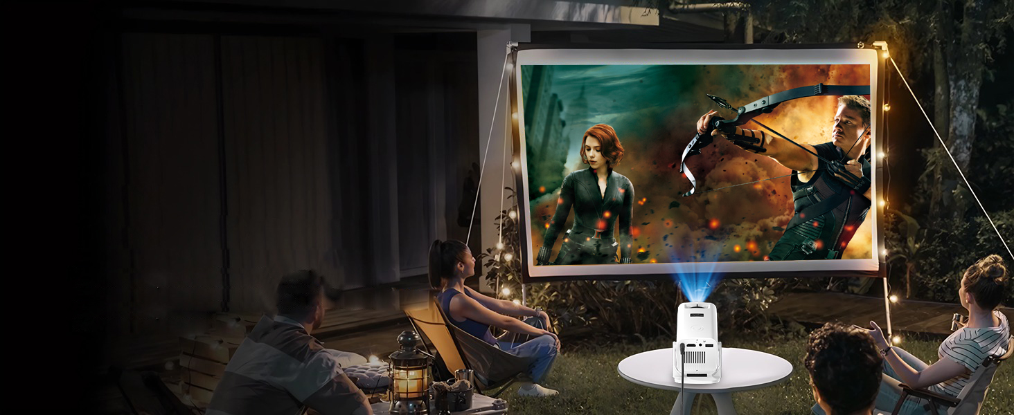 High brightness mini projector for daytime and night viewing