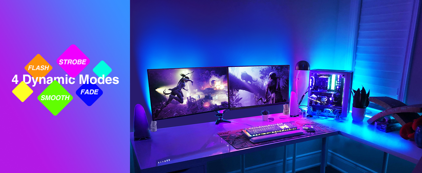 URTOM RGBW Uplighting Indoor-4 Dynamic Modes