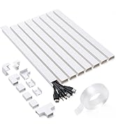 126in Cord Hider Kit, Cord Covers for Wires on Wall, Cable Hider Cord Organizer, Wire Hiders for ...