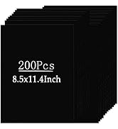 QTLCOHD 200 Sheets Black Cardstock 8.5 x 11 Inch 92 lb Black Construction Paper Bulk Heavy Weight...