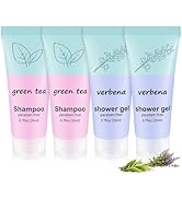 fafortune Travel Body Wash and Shampoo Bulk 0.7fl Oz,Travel Size Shower Gel Set,Small Mini Body W...