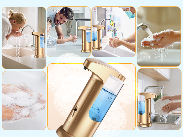 Automatic Soap Dispenser, 370ml Touchless Automatic Liquid Soap Dispenser