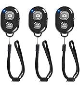 Wireless Remote Shutter for Cellphones and Tablets (3 Pack), AOQIYUE Bluetooth Remote for iPhone/...