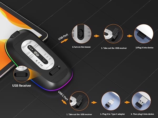 led wireless mosue