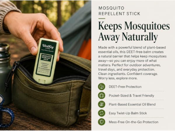 Mosquito Roll On in the outdoors
