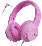awatrue Kids Headphones with Cord for School, 74/85/94dB Volume Limit, Wired Over-Ear Headphones ...