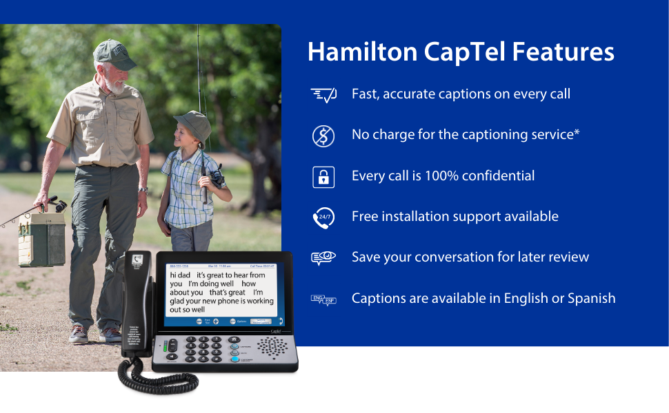 Hamilton CapTel Features