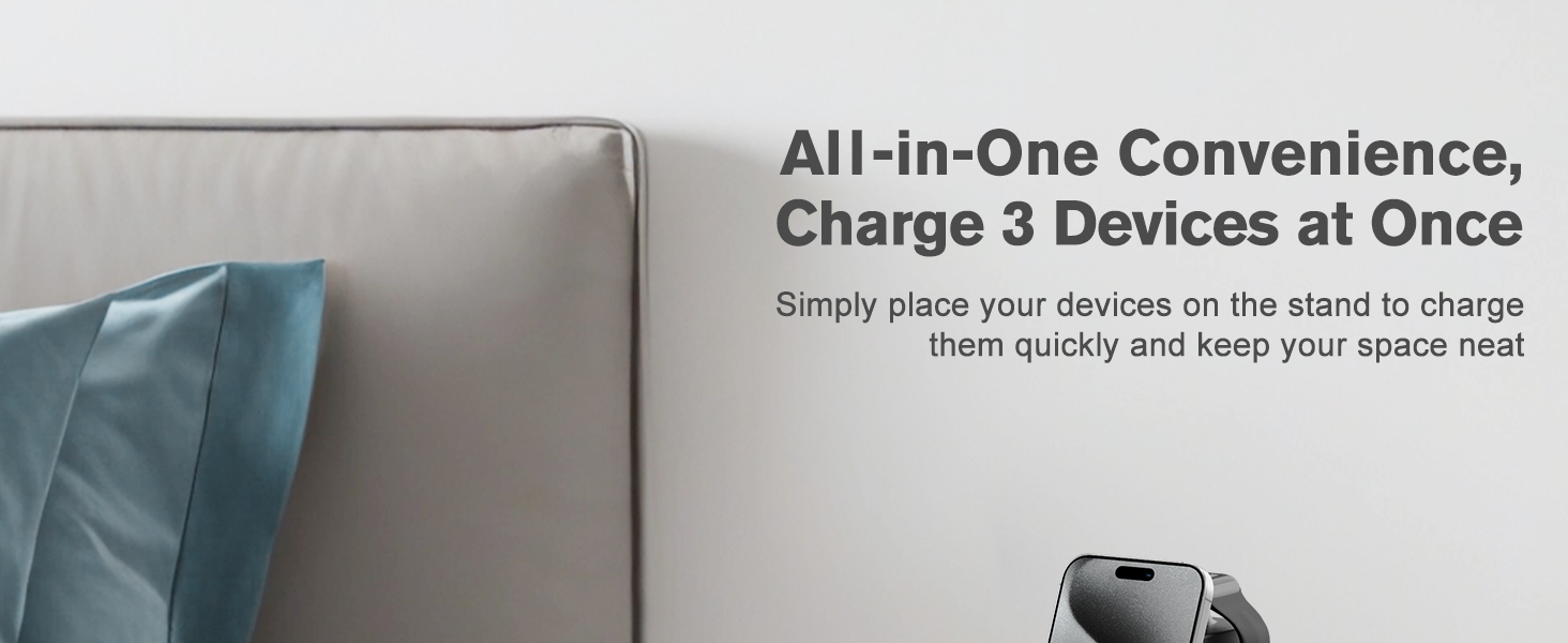 3 in 1 wireless charging