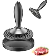 3 in 1 Meat Tenderizer Tool - Meat Mallet, Dual-Sided Kitchen Pounder for Tenderizing Steak, Chic...