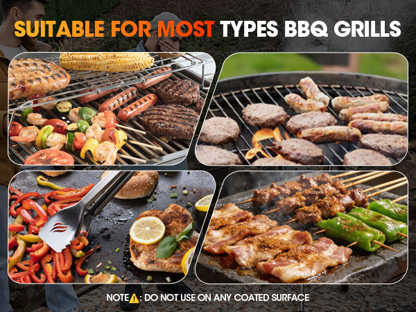 suitable for most types BBQ grills
