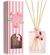 COCORRÍNA Reed Diffuser Set, 6.09 fl oz Peony Blossom Oil Diffuser with 8 Reed Sticks, Long-Lasti...