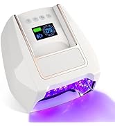 BOMOQING Cordless UV Nail Lamp, 96W Rechargeable UV Light for Gel Nails with Automatic Sensor &amp; 4...