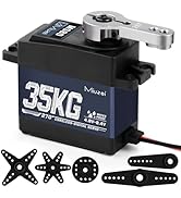 35kg High Torque RC Servo, Miuzei Coreless Servo Motor Metal Gear Digital Stainless Steel Gear Wa...