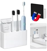 Magnetic Toothbrush Holder for Cruise Ships, Wall-Mounted Bathroom Organizer for Cruise Stateroom...